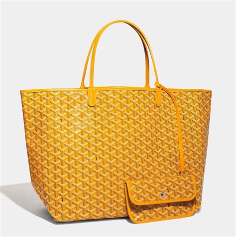 goyard in yellow|authentic goyard st louis tote.